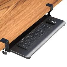 Support clavier et souris coulissant sous le bureau